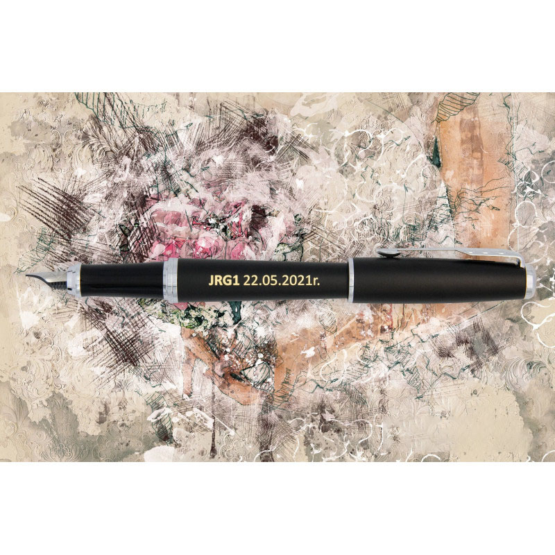 Pióro wieczne Parker Urban Muted Black CT 1931592 z grawerem – czarne eleganckie pióro personalizowane