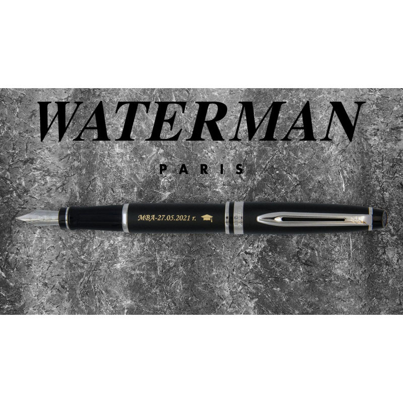 Pióro wieczne Waterman Expert Czarny Matowy CT S0951840 z grawerem MBA