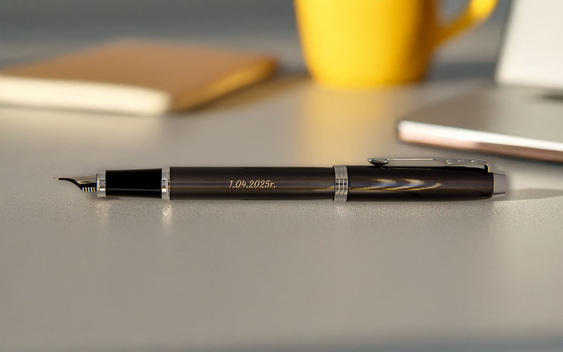 Pióro wieczne Parker IM Dark Espresso CT z grawerem daty – eleganckie personalizowane pióro Parker