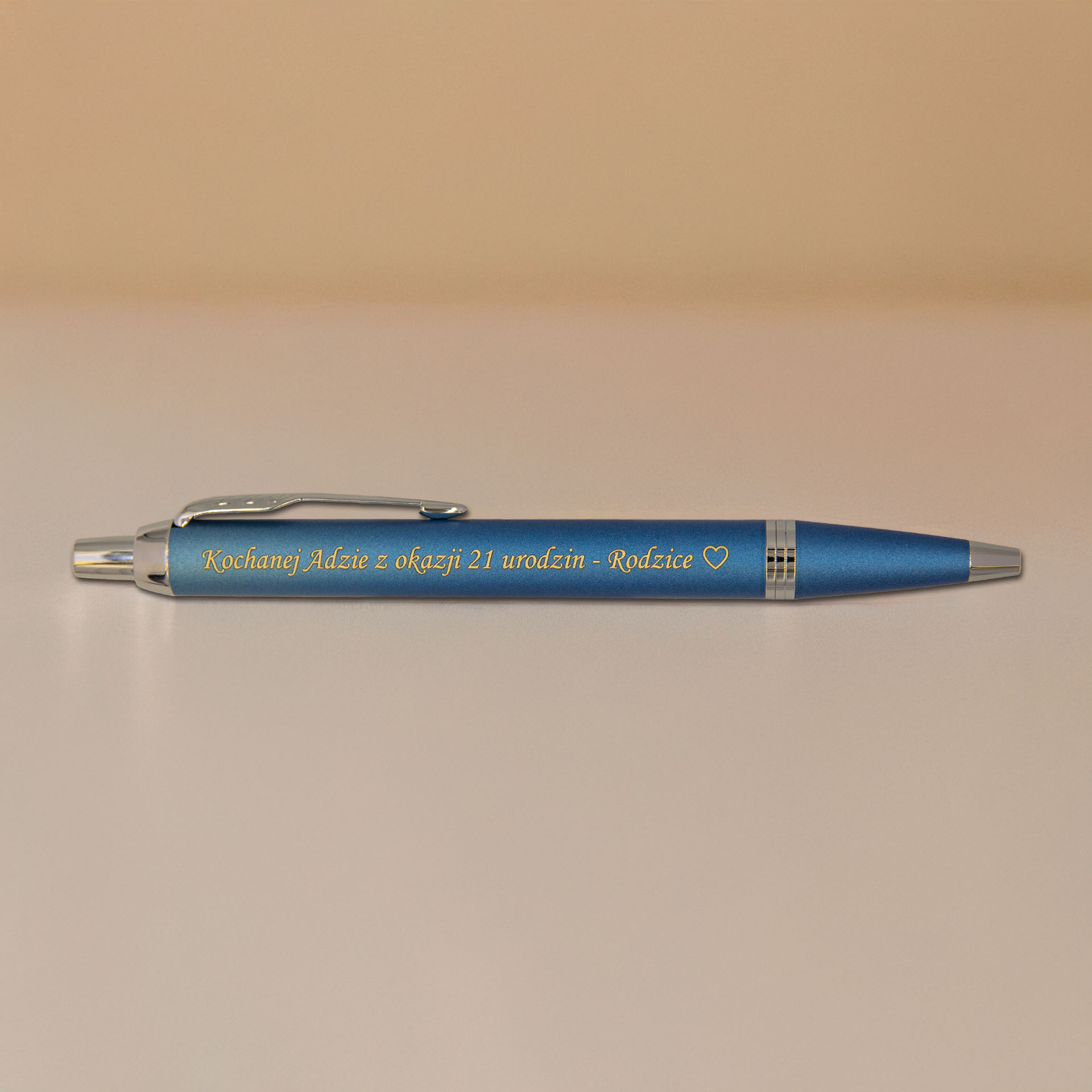 Długopis Parker IM Rituals Turquoise Blue CT [2203906] z grawerem – elegancki prezent personalizowany